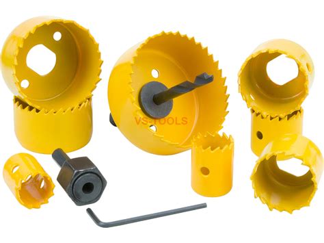11pcs Hole Saw Pilot Drill Bit Kits For Plywood Drywall Wood