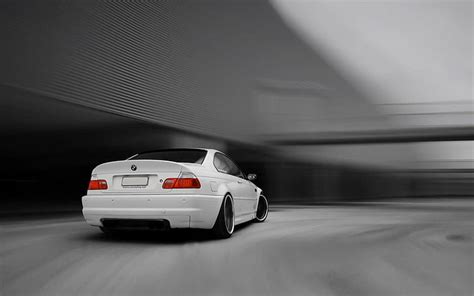 Bmw M3 E46 Car Vehicle White Cars Hd Wallpaper Wallpaperbetter