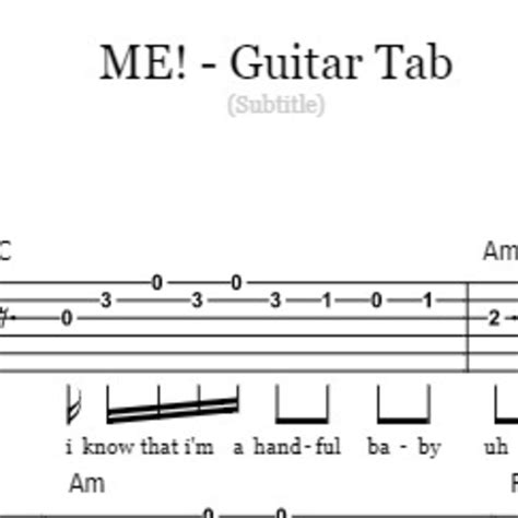 Tik Tok Songs Guitar Tab Tiktok Song