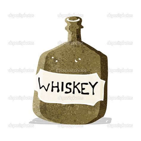 Cartoon Old Whiskey Bottle Stock Vector By Lineartestpilot 51718771