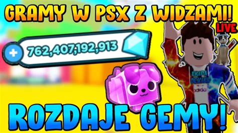 🔥gramy W Pet Sim X Z Widzami🔥 💎rozdaje Gemy I Pety💎 🕹️wbijaj Pograć🕹️