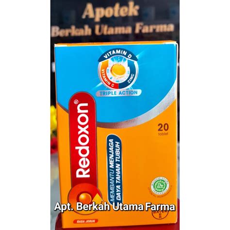 Jual Redoxon Triple Action Effervescent Box Isi Tablet Daya Tahan