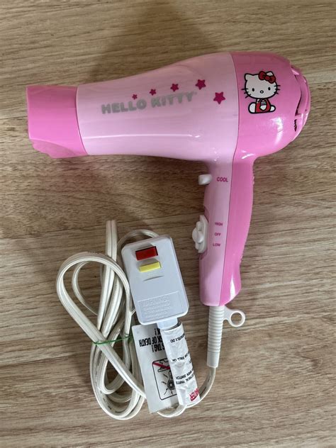 Sanrio Hello Kitty Hair Blow Dryer Pink 1875 Watts Kt3052 Tested Works Ebay