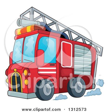 Fire Truck Ladder Clipart Illustrations