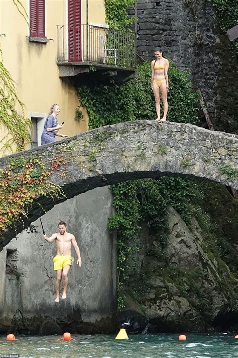 EXCLUSIVE Derek Hough Puts On A Loved Up Display With Bikini Clad Wife