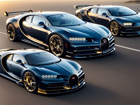 Upload 2k Image A Golden Station Wagon Bugatti Chiron