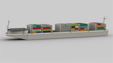 LEGO MOC Autonomous Container Ship by Futurism_Lego | Rebrickable ...