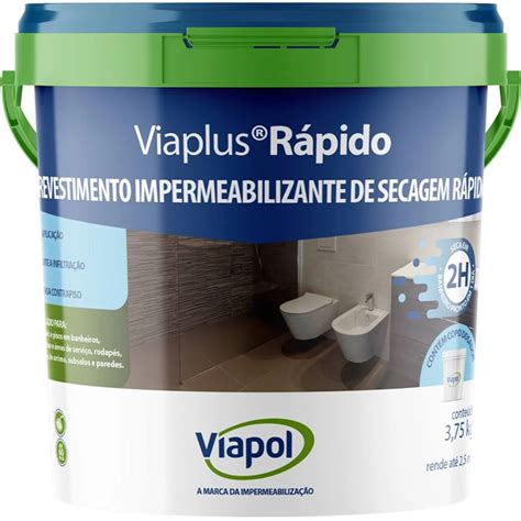 Revestimento Impermeabilizante Semi flexível Viaplus Secagem Rápida 3