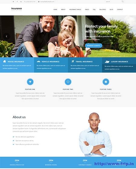 10+ Best Insurance WordPress Themes 2024 - Frip.in