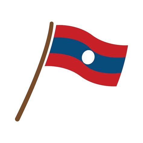 Premium Vector Laos Flag Icon Vector Template