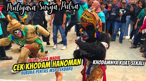 Cek Khodam Hanoman Patih Jalu Saat Bubuka Pentas Msp Kuda Lumping Msp