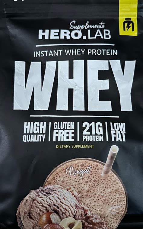 Instant whey protein nougat Hero Lab kalorie kJ i wartości odżywcze