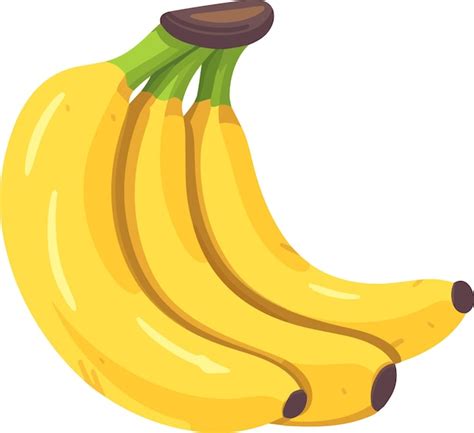 Banana de vetor de ilustração em fundo branco Vetor Premium