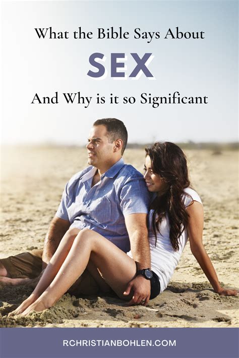 Why Sex Matters To God 5 Reasons R Christian Bohlen