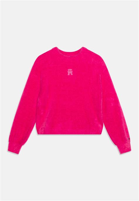 Tommy Hilfiger Monogram Soft Pullover Hot Magenta Rose Zalando Fr