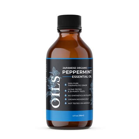 Peppermint Japanese Organic Essential Oil 4 Oz