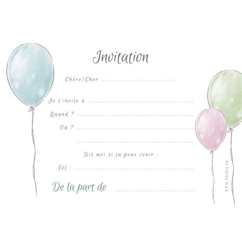 Lot De 8 Cartes D Invitation Anniversaire Enfant Fille Animaux