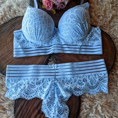 Sutiã bojo e calcinhas conjunto de lingerie sensual perla langerie