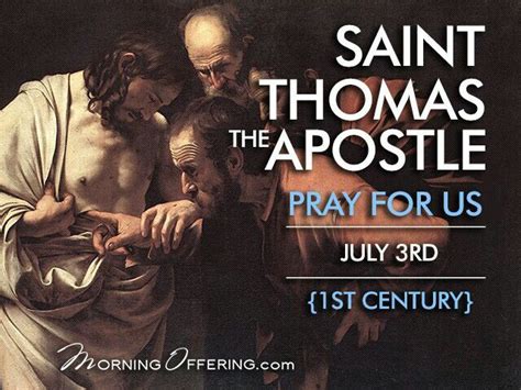 St Thomas The Apostle July 3rd Thomas The Apostle Faith