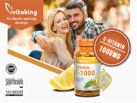 A Vitaking Vitamin C 1000 tabletta acerolát és csipkebogyót is