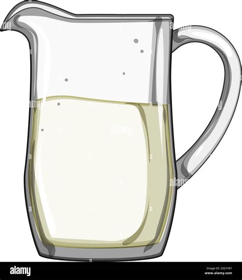 Pitcher Milk Jug Cartoon Vector Illustration Stock Vector Image And Art