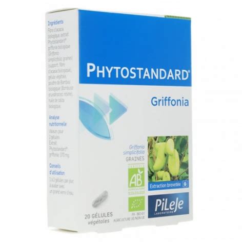 Pileje phytostandard griffonia 60 gélules