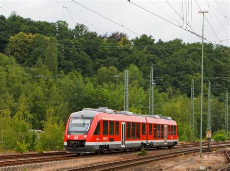 DB diesel multiple units 648 205/705 (Lint 41) at 17.06.2011 in Betzdorf/Sieg (Germany), as RB ...