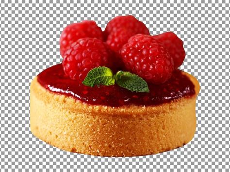 Tarte Aux Framboises Fra Ches Aux Framboises Sur Fond Transparent Psd