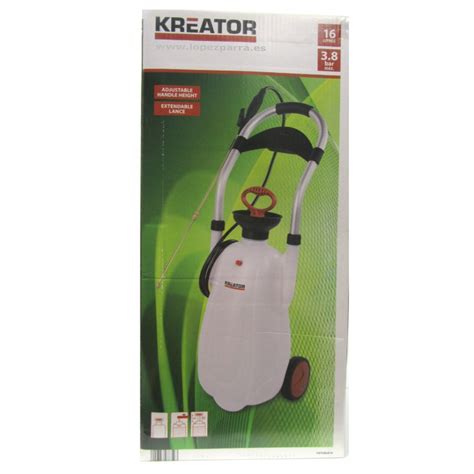 Carro pulverizador a presión con ruedas 16l KRTGR6816 Kreator