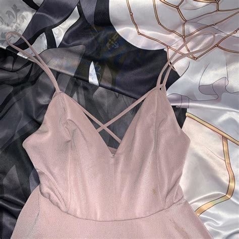 pretty in soft pink/mauve dress! strappy, very... - Depop