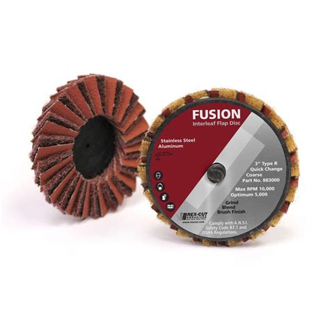 Disco abrasivo de óxido de alumínio Fusion Rex Cut Abrasives de