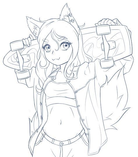 2023 12 16 Wolf Girl Practice By Symbianl On Deviantart