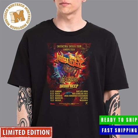 Judas Priest Invincible Shield Tour Europe 2024 Unisex T Shirt Mugteeco