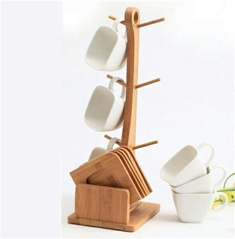 Tiered Bamboo Corner Shelf For Kitchen Or Countertop Organization