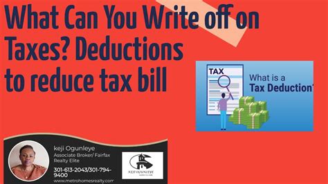 What Can You Write Off On Taxes Deductions To Reduce Tax Bill Youtube