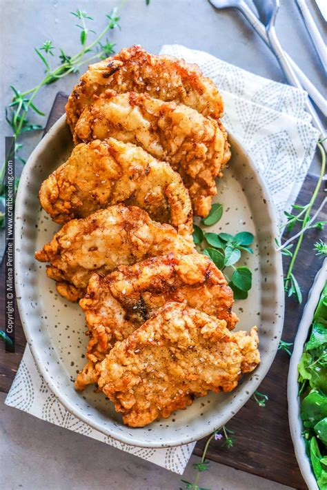 Southern Fried Pork Chops Chicken Fried Style With