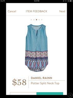 Stitch Fix Daniel Rainn Potter Split Neck Top Stitch Fix Stitch Fix