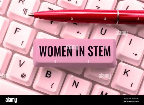 Inspiration Showing Sign Women In Stem Concept Meaning Science