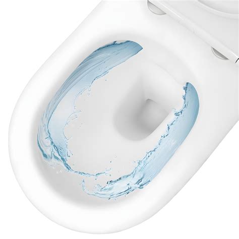 Wc Sospeso Senza Bordo Lungo In Ceramica Bianca Ecd Germany