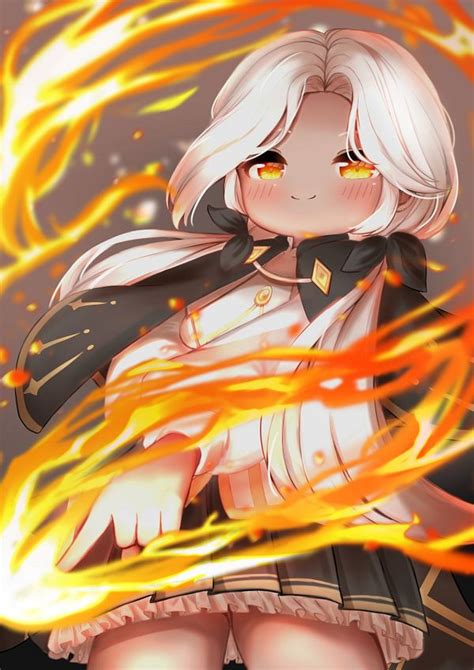 Anime Girl Fire Mage