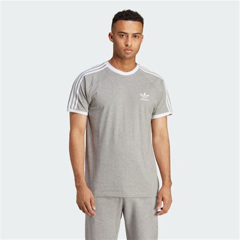 Adidas Adicolor Classics 3 Stripes Tee Grey Free Shipping With