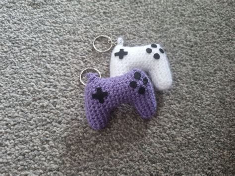 Handmade Gaming Controller Crochet Amigurumi Plush Keychain Etsy