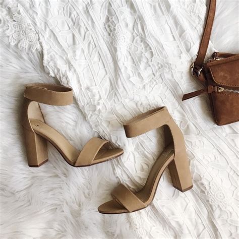Felicias Shoes Haley Nude Ankle Strap Heel Sandals Poshmark
