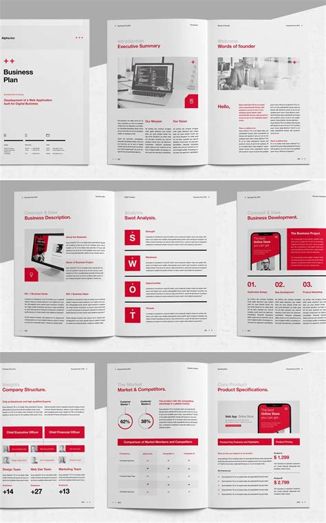 Business Plan Brochure Template in 2023 | Business plan design ...