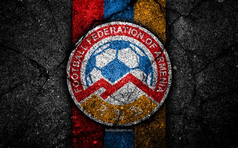 Download wallpapers Armenian football team, 4k, emblem, UEFA, Europe ...