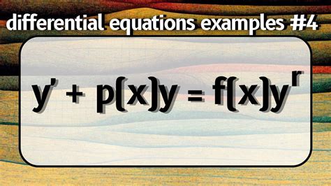 Non Separable Linear Differential Equations Differential Equations