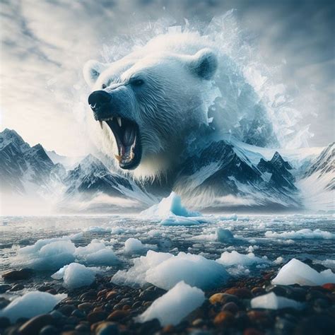 Download Polar Bear, Glacier, Arctic. Royalty-Free Stock Illustration ...