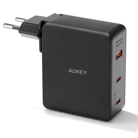 Ładowarka sieciowa Aukey GaN 2x USB C USB A QC PD 140W ProLine