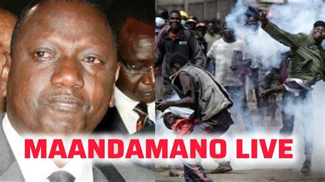 Maandamano Live In Nairobi Cbd Tuesday Youtube