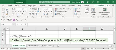 How To Get A Sheet Name Using A Formula In Excel 3 Methods